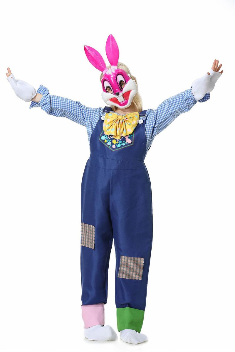 Disfraz de cosplay de Halloween, fiesta de carnaval, juego de rol, conejo, conjunto completo para padres e hijos_voghion.com