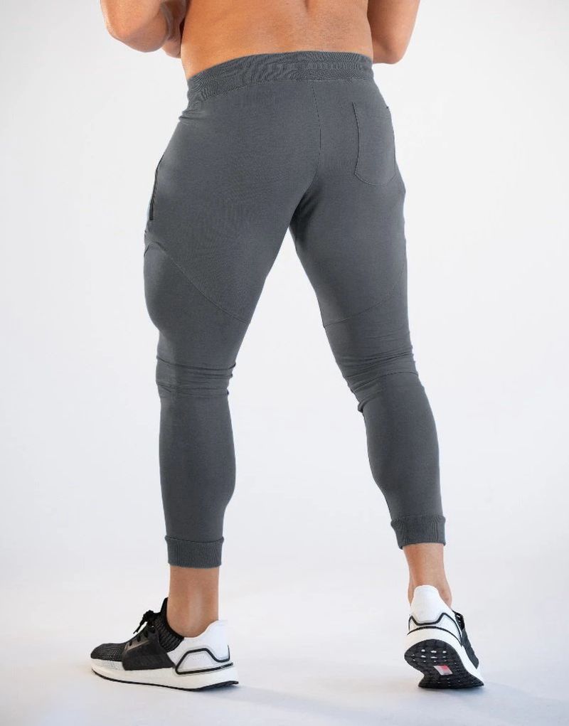 Men's Compression Training Pants - Slim Fit Gym & Running Tights (Moisture-Wicking 4-Way Stretch Muscle Support Breathable 7/8 Length)_voghion.com