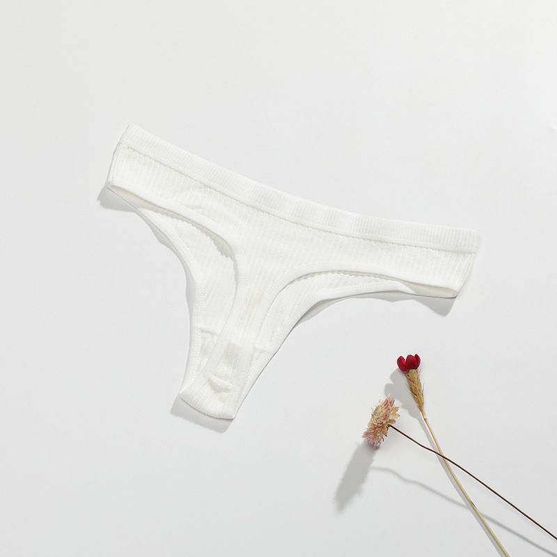 Nueva ropa interior en forma de T para niñas, con cintura ceñida y caderas elevadas, tangas con rosca y cintura baja transpirable._voghion.com