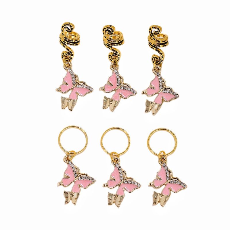 Eleganti fermagli per capelli a farfalla in metallo, fermagli per capelli alla moda per trecce di coda di cavallo da ragazza sexy_voghion.com