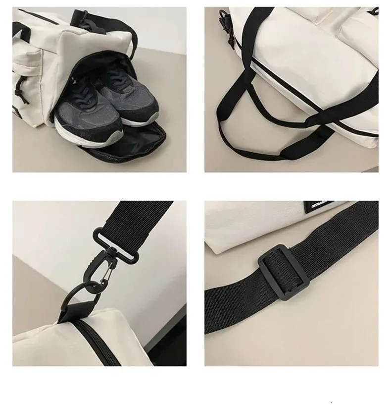 Multifunctional Travel Bag Large Capacity Handbag Short Trip Shoulder Bags Wet Dry Separation Gym Fitness Pack With Shoe_voghion.com