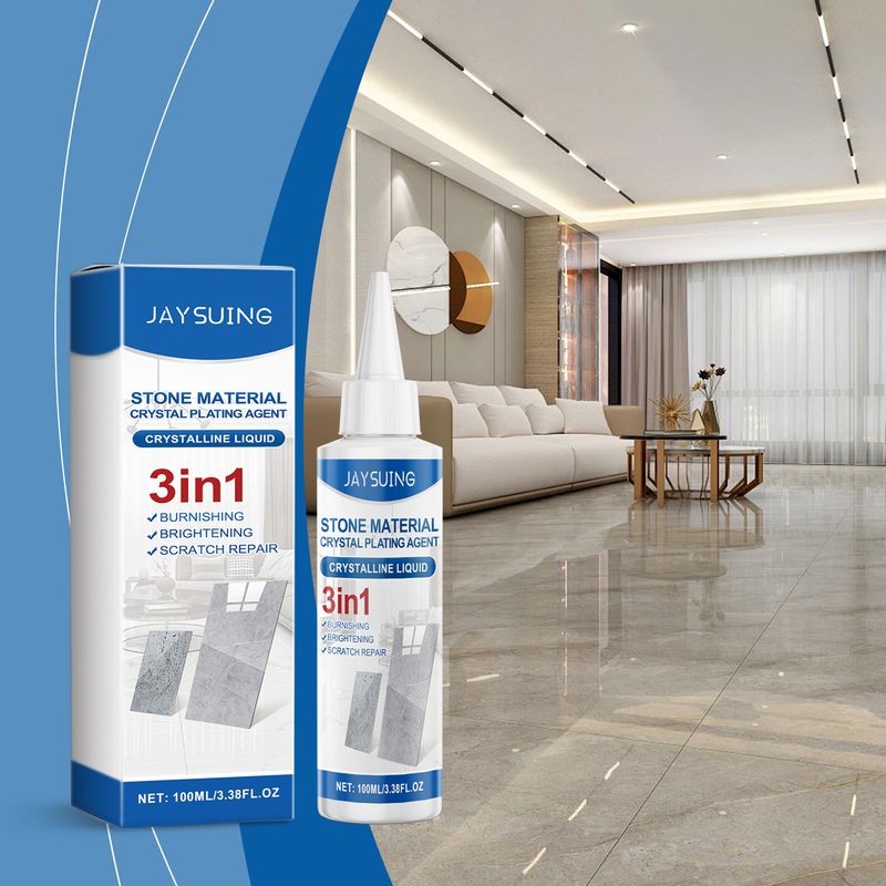 Jaysuing Stone Plating Agent, Indoor Tile Repair Scratches Brightening Crystal Marble Maintenance Plating Agent_voghion.com