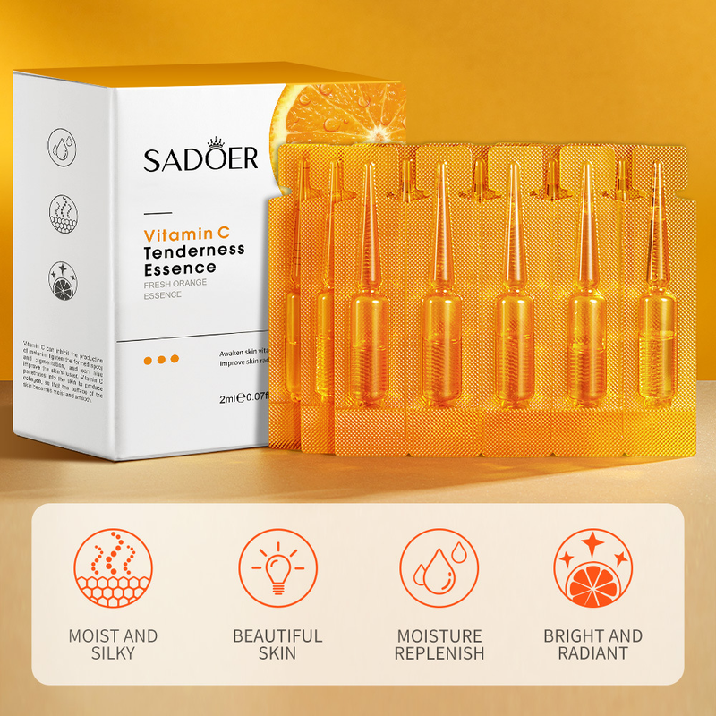SADOER Vitamin C Essence Hydrating Moisturizing Nourishing Care Enhancing Radiance Skin Softening_voghion.com