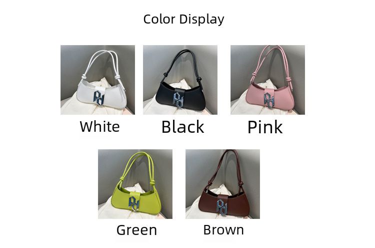 Simple fashion casual shoulder bag niche casual underarm bag 2023 Summer new Korean fashion small square bag_voghion.com
