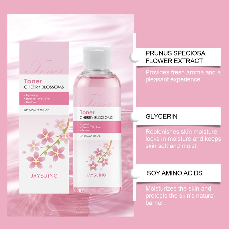 Jaysuing Cherry Blossom Hydrating Toner Hydrates And Moisturizes And Brightens Skin Refreshing Skincare Essence Water_voghion.com