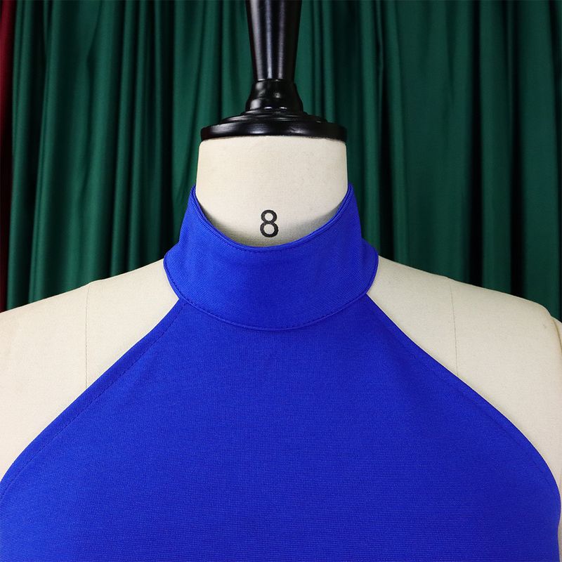 Damenbekleidung Sommermode zweiteilig ärmellos rückenfrei unregelmäßig langer Rock Hose mit weitem Bein_voghion.com