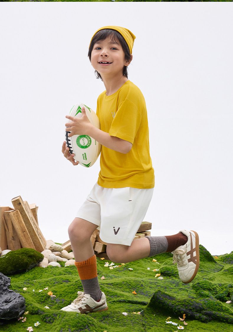 Magliette per bambini in misto lana Tencel, traspiranti, delicate sulla pelle, ad asciugatura rapida, per mamme e bambini - Maglietta estiva morbida e ad asciugatura rapida per bambini e bambine_voghion.com