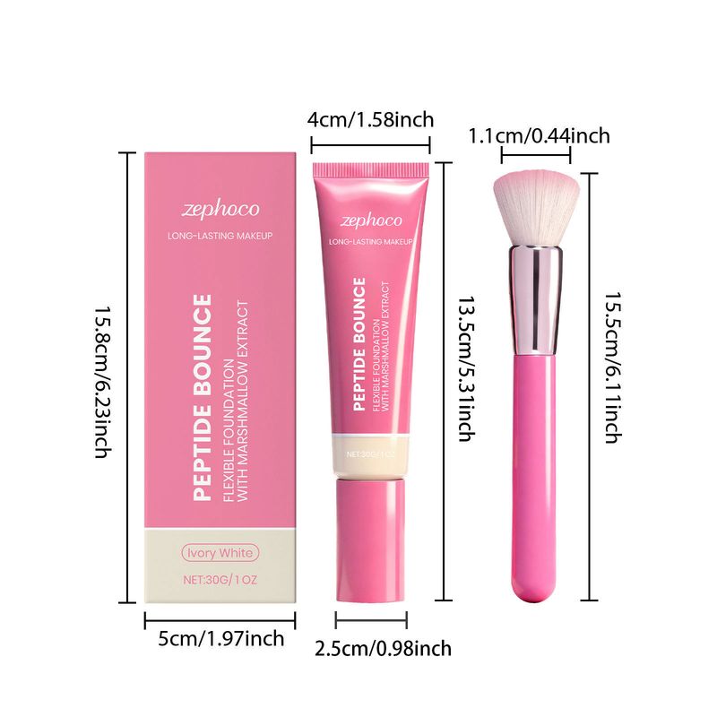 zephoco Leichte, langanhaltende, feuchtigkeitsspendende, nicht klumpende, matte, natürliche, klare Concealer-Foundation_voghion.com