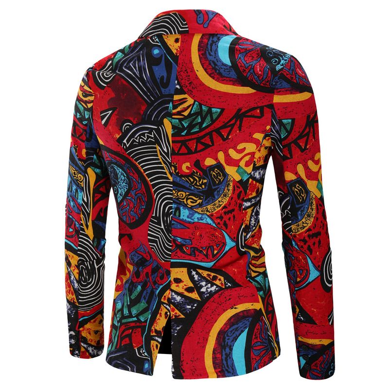 Completo da uomo casual con stampa floreale, 2 pezzi, autunno inverno 2025, completo da due pezzi, 2TZ-XK01_voghion.com