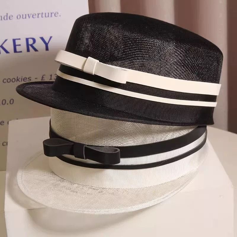 Tausend Gold Bogen Reit Sommer Leinen Atmungsaktive High-end Baskenmütze Sozialen Hut 2025 Neue_voghion.com