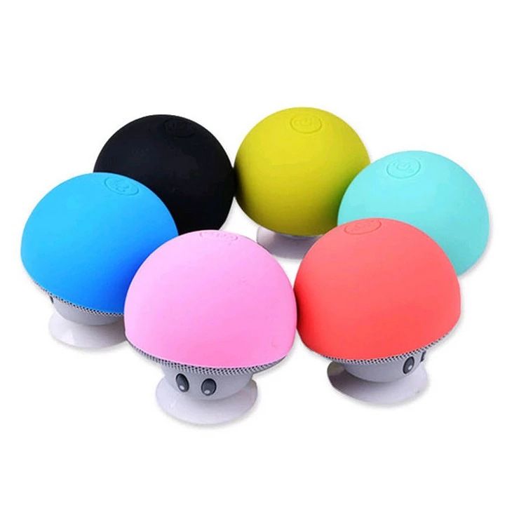 In Stock Mini Head Bluetooth Portable Phone Stand Mushroom Gift Wireless Small Speaker_voghion.com