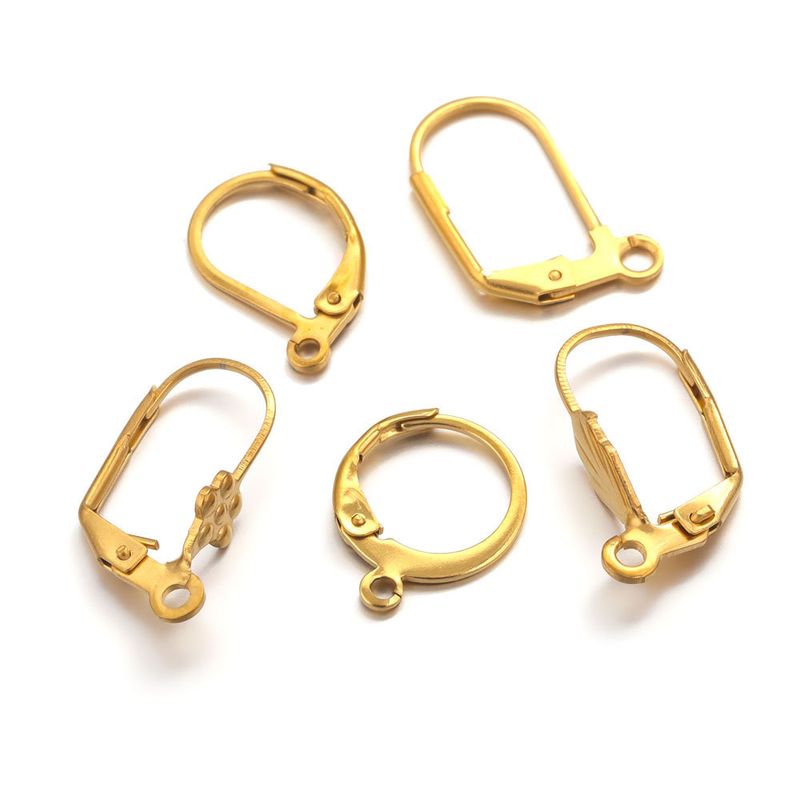 Ganci in acciaio inossidabile, gioielli, orecchini fai da te irregolari, accessori fatti a mano, gioielli_voghion.com