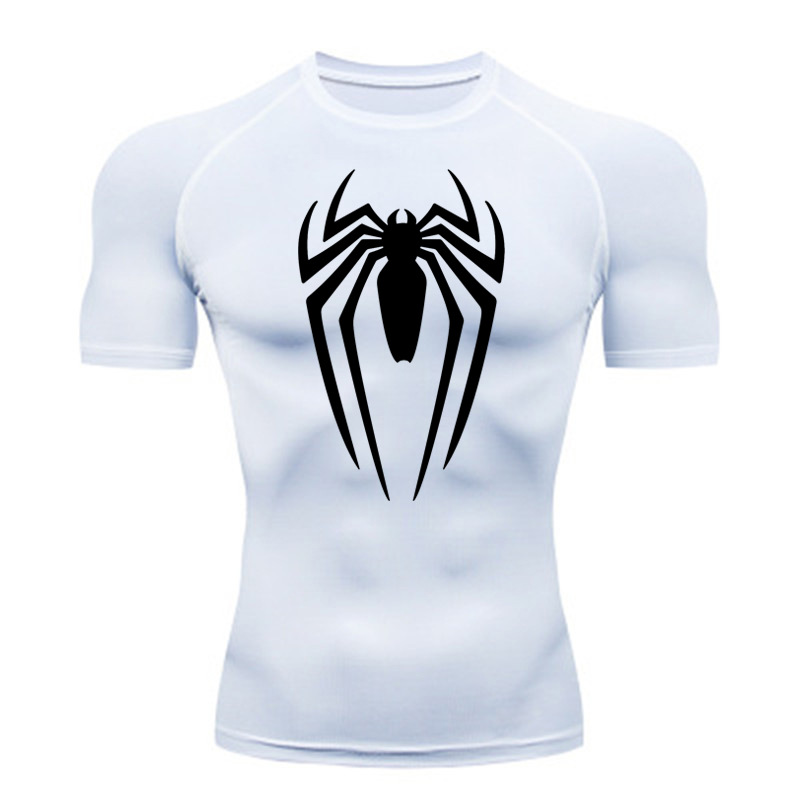 Man's Clothing Men's Fitness Running Tight Round Neck T-shirt Compression Quick Drying Clothes_voghion.com