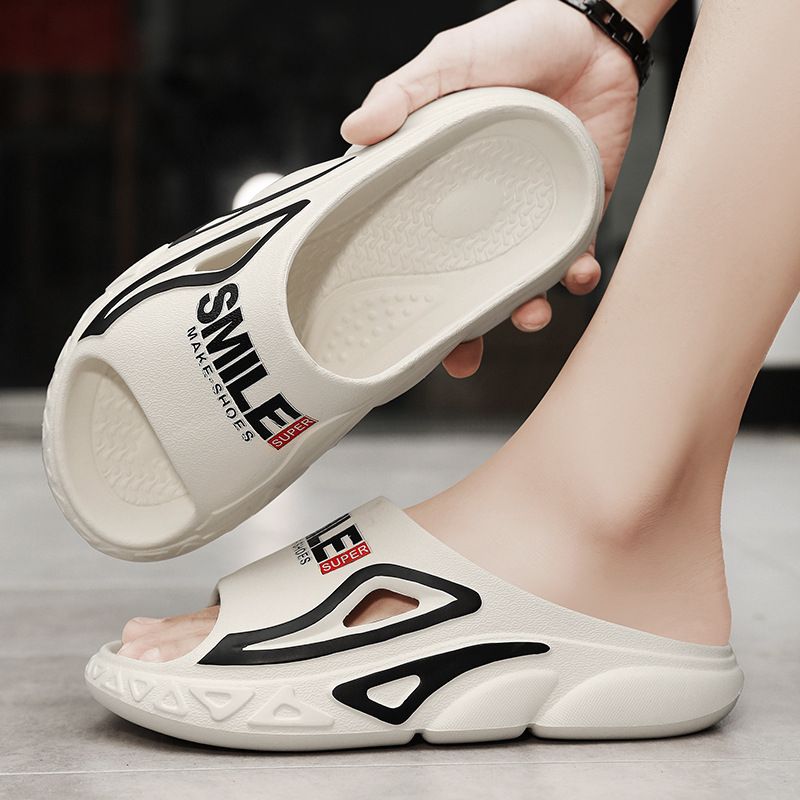 Men's Beach With A Feeling Of Stepping On Poop In Summer. New Home Style Thick Soled Non Slip Slippers. Super Soft_voghion.com