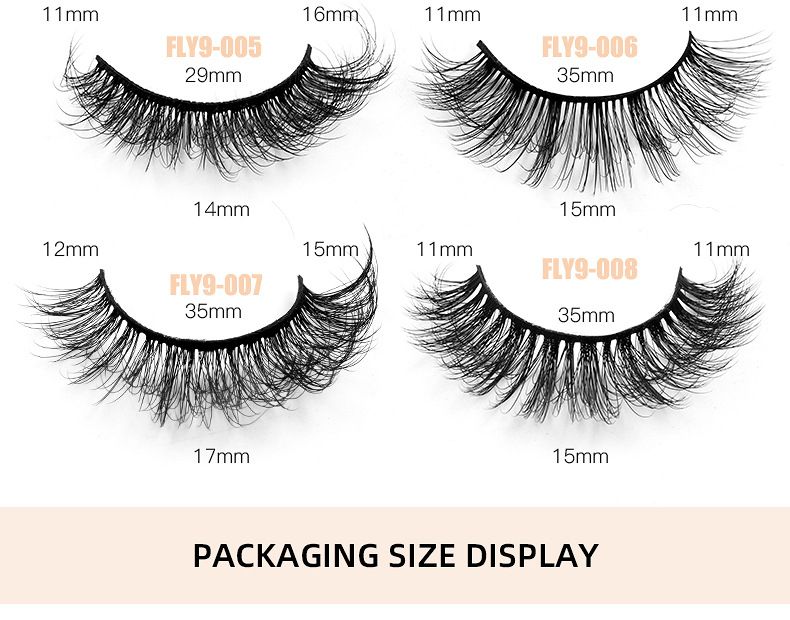 New 9 Pairs High Mink Hair False Eyelashes Multi-Layer Thick Eyelashes Daily Simulation Eyelashes_voghion.com