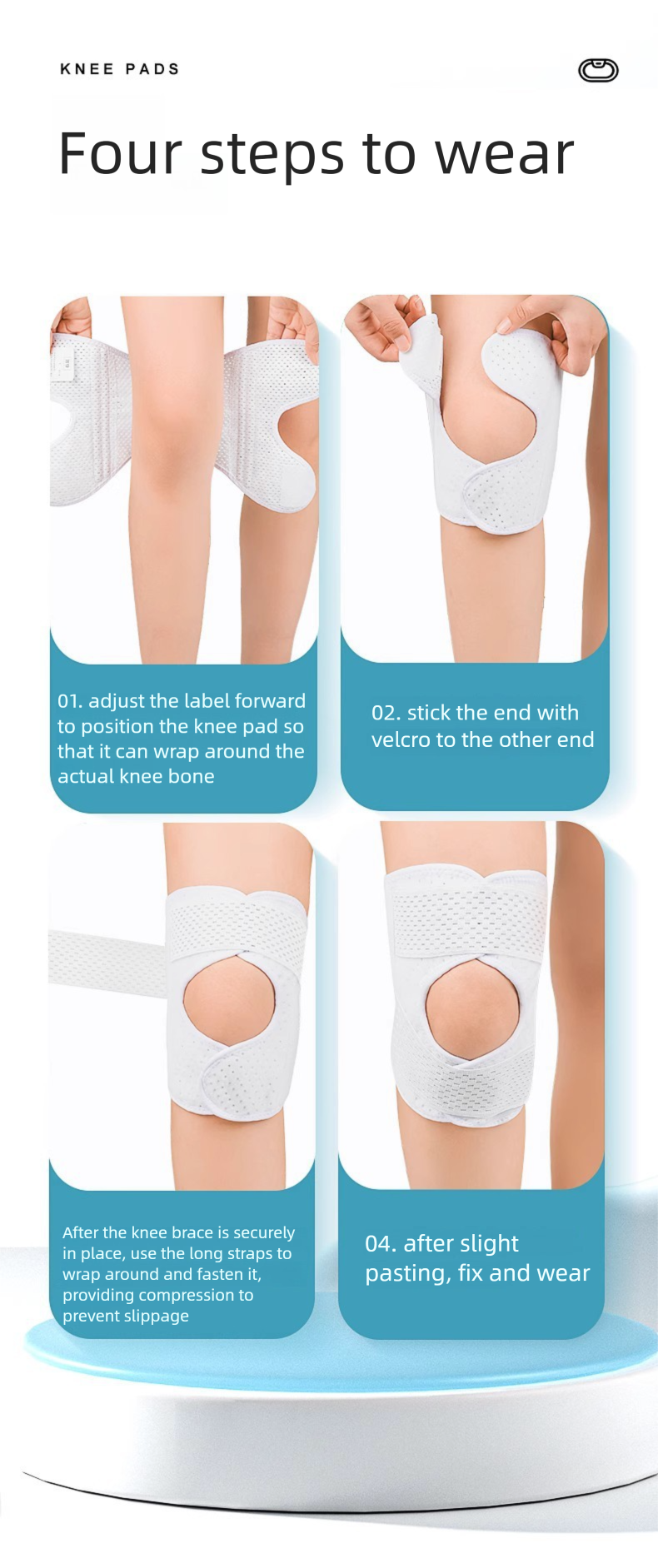 Meniscus Sports Thin Basketball Cycling Running Jump Rope Joint Adjustment Patella Injury Cross-Border Knee Pads_voghion.com