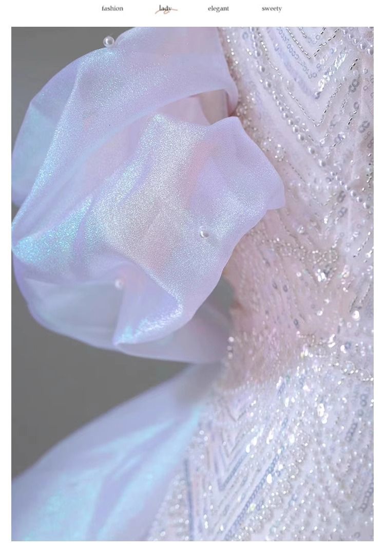 Elegant Off-Shoulder Evening Gown With Lace Detailing – Perfect For Weddings, Banquets & Special Occasions_voghion.com