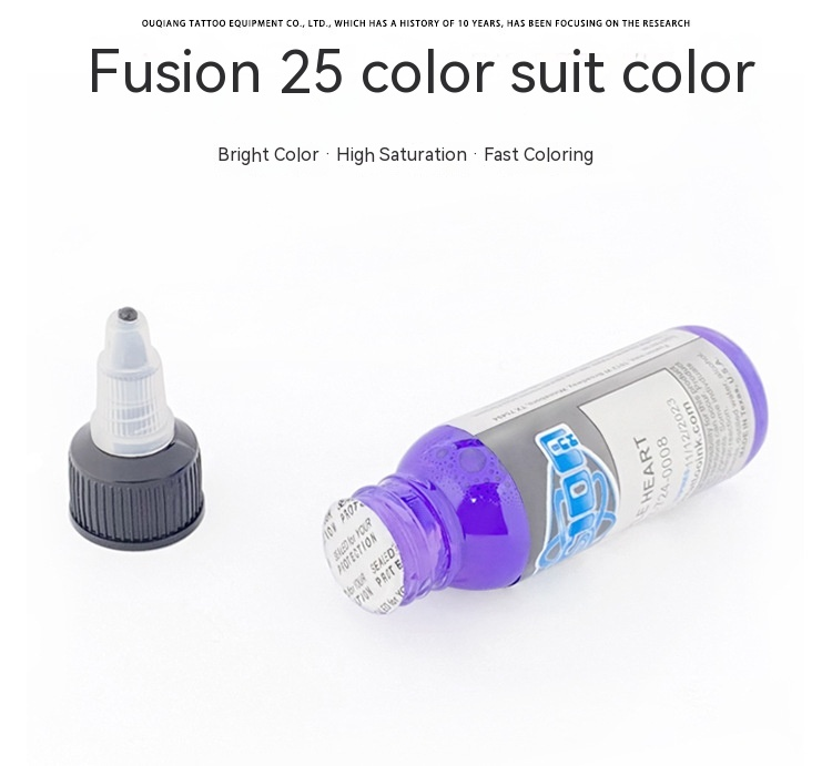 Ou Liang Equipment Fusion Tattoo Practice Materiale 25 colori Set 30 ml di vernice per ricamo_voghion.com