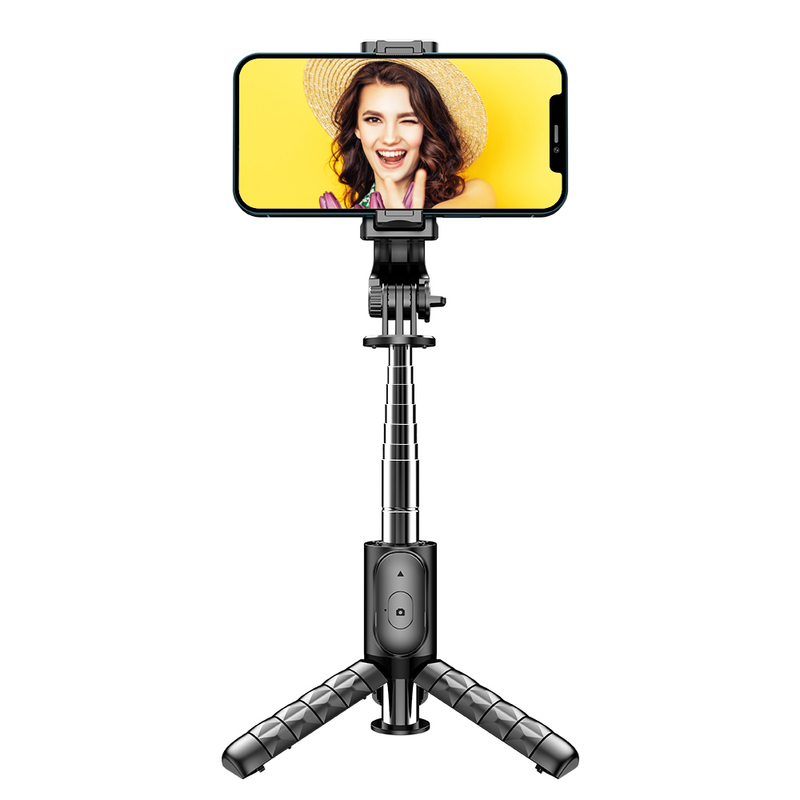 Tripod with detachable wireless remote control, mini 4-in-1 expandable portable selfie stick and mobile phone_voghion.com