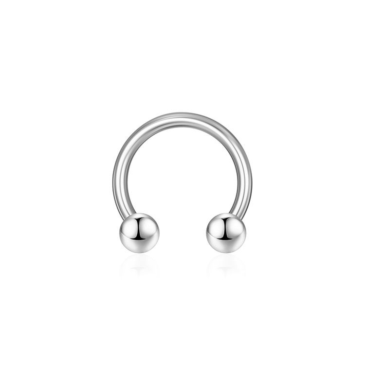 Piercing al naso in acciaio inossidabile, stile europeo e americano, con zircone intarsiato, per donna_voghion.com
