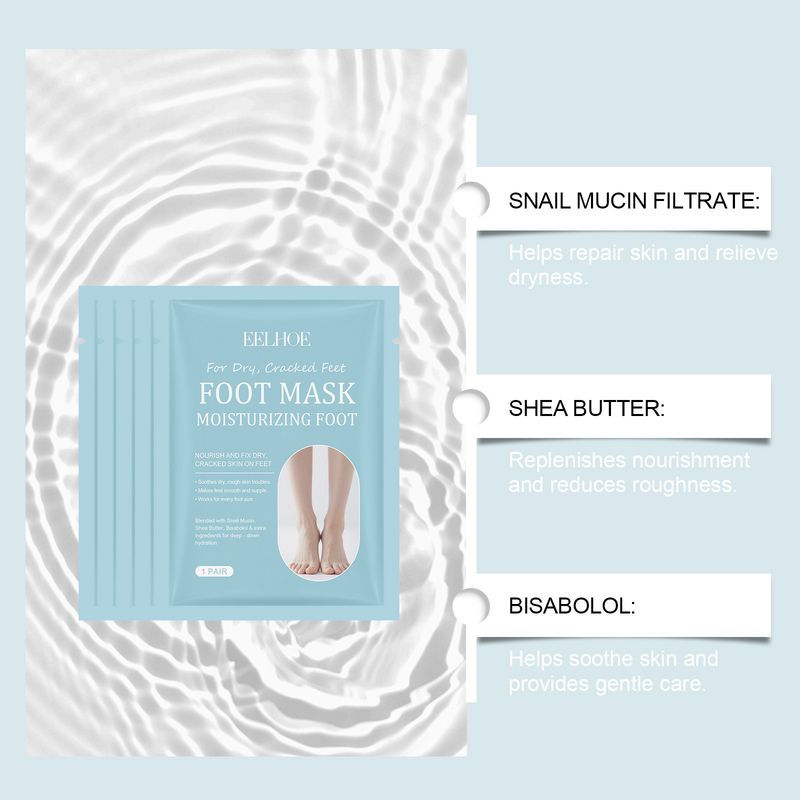 Maschera esfoliante idratante EELHOE, detergente delicato, cura della pianta del piede, migliora la pelle nutriente dei piedi_voghion.com