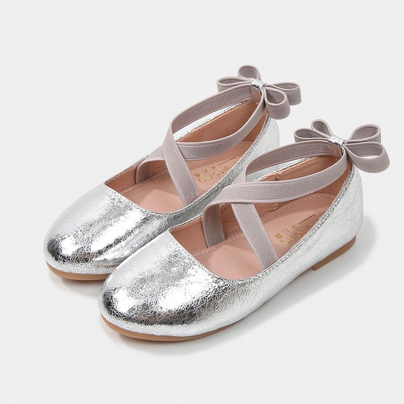 2026 Nuove scarpe da ballo per bambine, in pelle dorata e polvere d'argento, con motivo a scoppio, suola morbida e lucida, eleganti_voghion.com