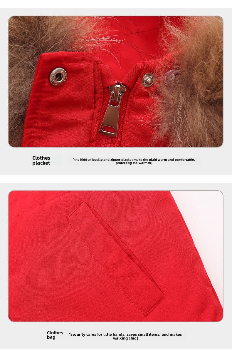 2025 Kinder Daunenjacke Kleinkind Kleinkind 1-5 Jahre alt Jungen und Mädchen neue Winter zweiteilige Set Top + Overalls_voghion.com