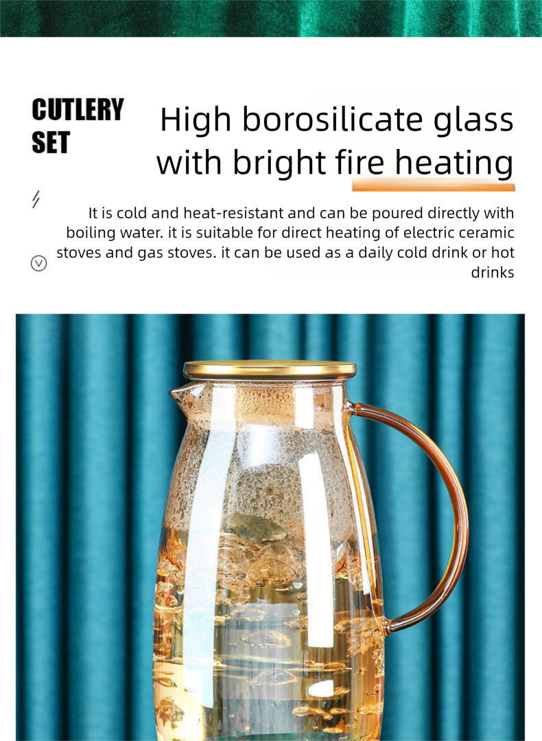 Nordic Light Luxury Glass Home Living Room Coffee Table Modern With Handle Drinking Cup Water Set High Aesthetic_voghion.com