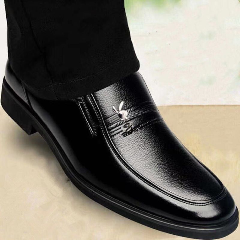 Klassische Business-Lederschuhe für Herren - Atmungsaktive Oxfords mit weicher Sohle für Herren mittleren Alters, formelle Schuhe für Frühling und Herbst_voghion.com