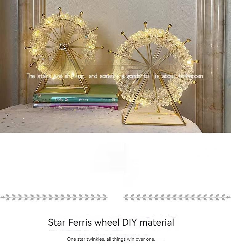 Riesenrad-Raumschmuck, handgefertigte Perlen, DIY-Materialbeutel, selbstgemachtes Geschenkset für Mädchen_voghion.com