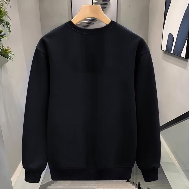Bluză de trening pentru bărbați, cu guler rotund, design lejer, stil retro, Instagram, pentru primăvară și toamnă_voghion.com