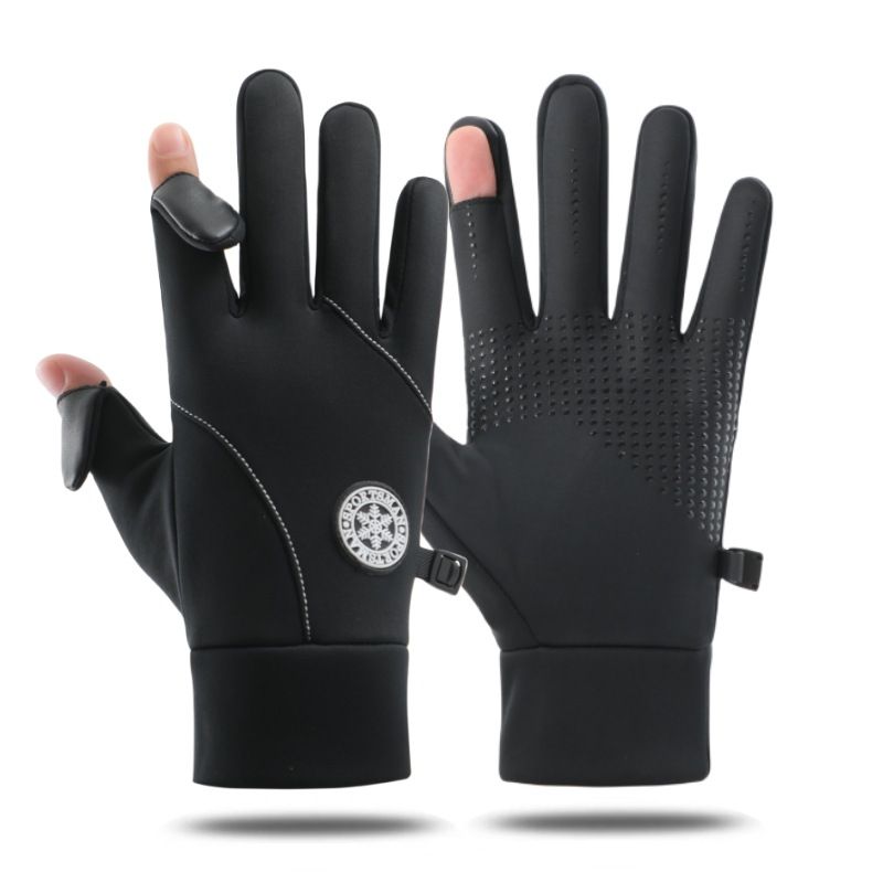 Unisex Outdoor pirštinės vyriškos žieminės vilnos šiltas jutiklinis ekranas neslystantis jojimas alpinizmas slidinėjimas vandeniui atsparios vėjui sportinės pirštinės_voghion.com