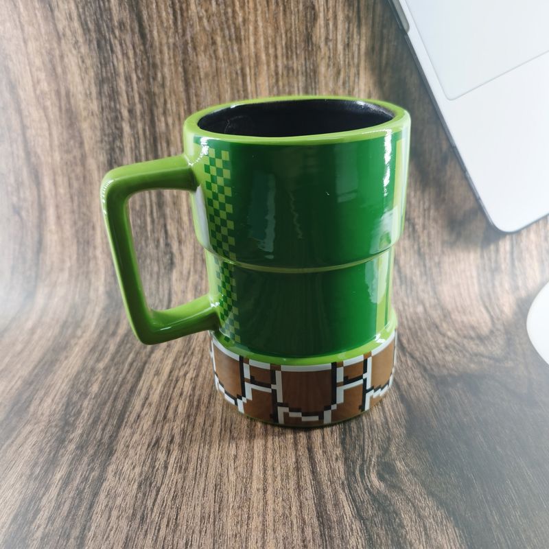 Tasse à eau en forme de bouche de tuyau, tasse à café en céramique Super Mary_voghion.com