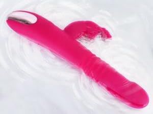 Rabbit-Vibrator mit Perlen und Stoßfunktion – BOMBEX William, 24,9 cm langer G-Punkt-Vibrator mit Dreifachwirkung und unabhängigem Klitorisstimulator, 10 Muster, wasserdicht &_voghion.com