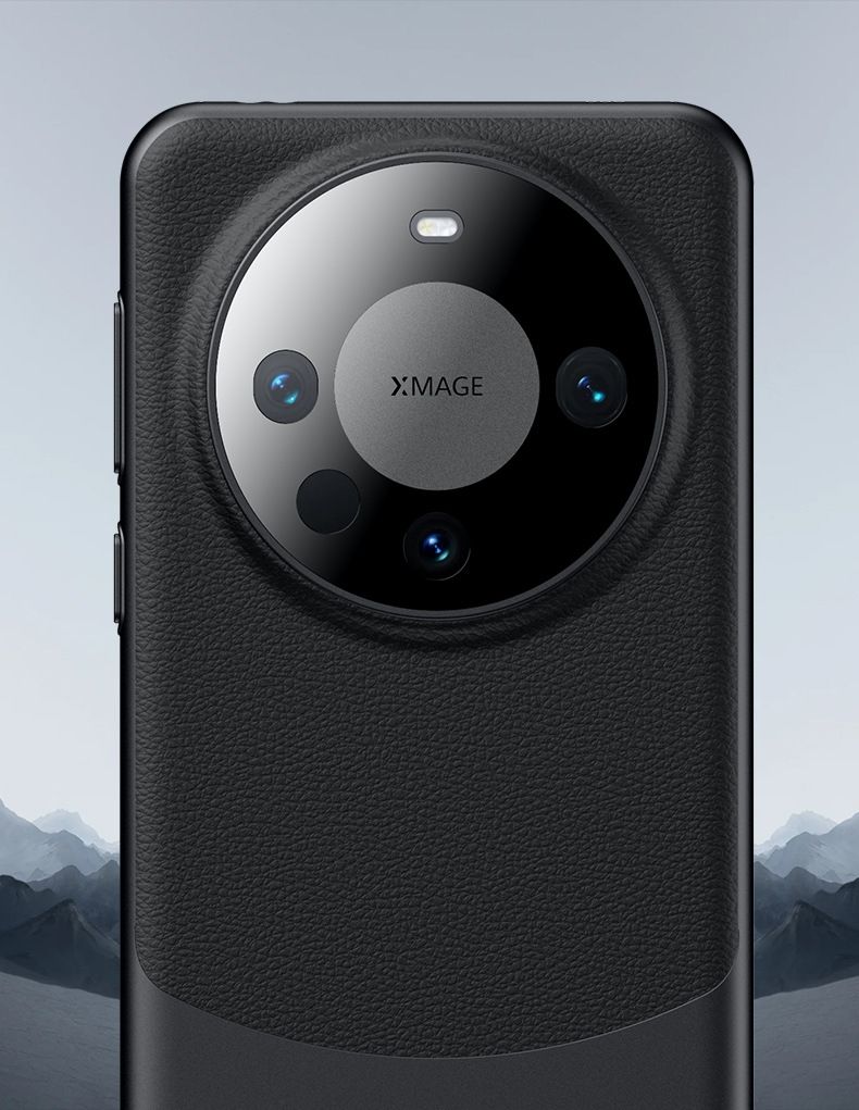 Applicable to Huawei Mate60pro mobile phone case all-inclusive plain leather business hard case Honor magic6 creative protective case_voghion.com