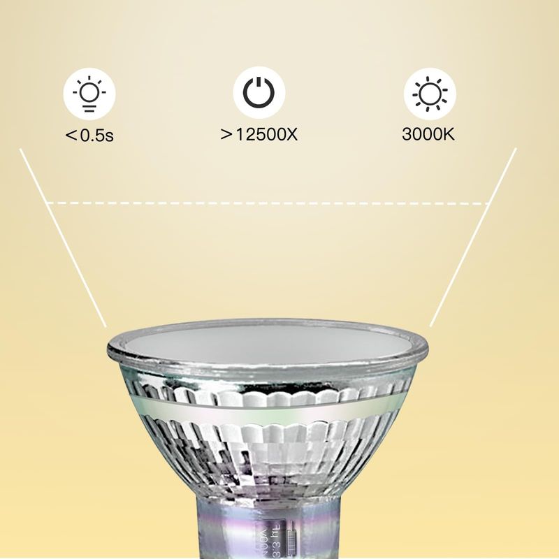 Glitzerlife 10ER GU10 LED WarmWeiß 4W Leuchtmittel Lampe Ersetzt 40W Halogenlampe 3000K Energiesparlampe Abstrahlwinkel 110° Spot Reflektor Birne - Nicht dimmbar_voghion.com