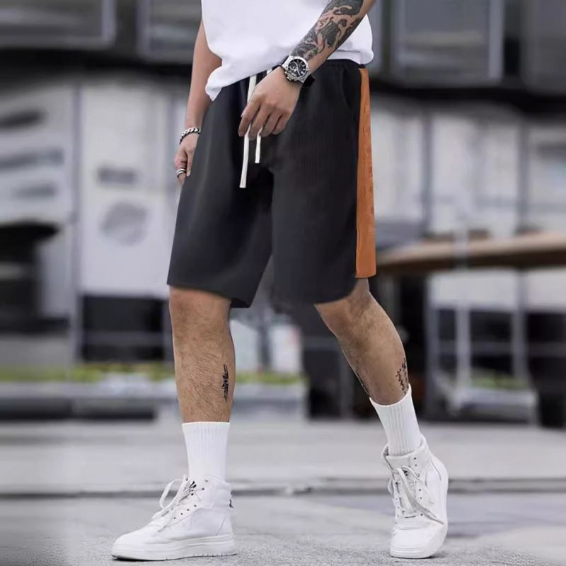 Premium Products New 2025 Herren-Shorts mit Farbblockierung, lockere Sommer-Freizeithose für draußen_voghion.com