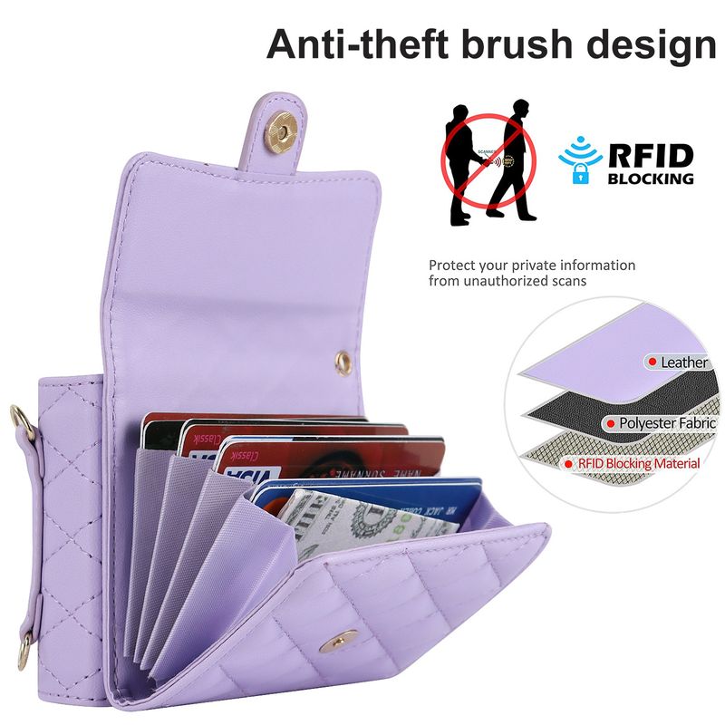 Z Flip4 5 Crossbody składany futerał na telefon skórzany pokrowiec akordeonowy odpowiedni do małego etui ochronnego na telefon Flip6_voghion.com