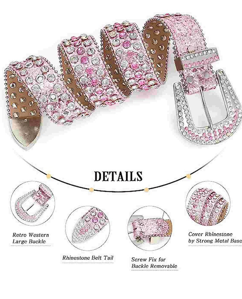 Curele de dama centura personalizata hot girl cu diamante, centura de dama cu nituri punk, centura retro cu catarama de inalta calitate in stoc_voghion.com