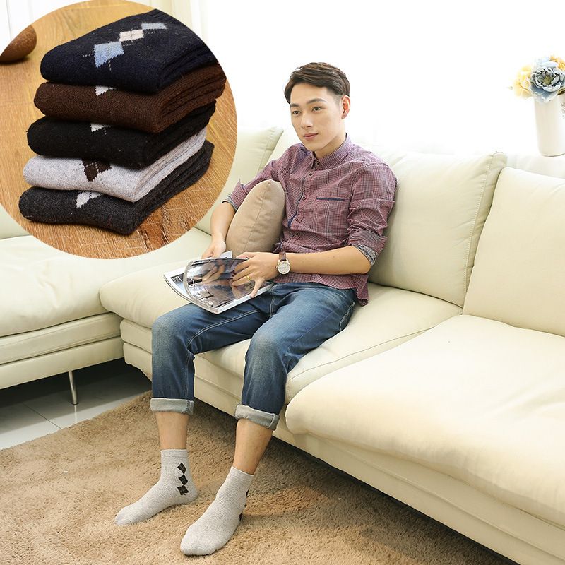 2025d New Men's Thickened High-Density Mid-Calf Rabbit Wool Business Gift Box Socks_voghion.com