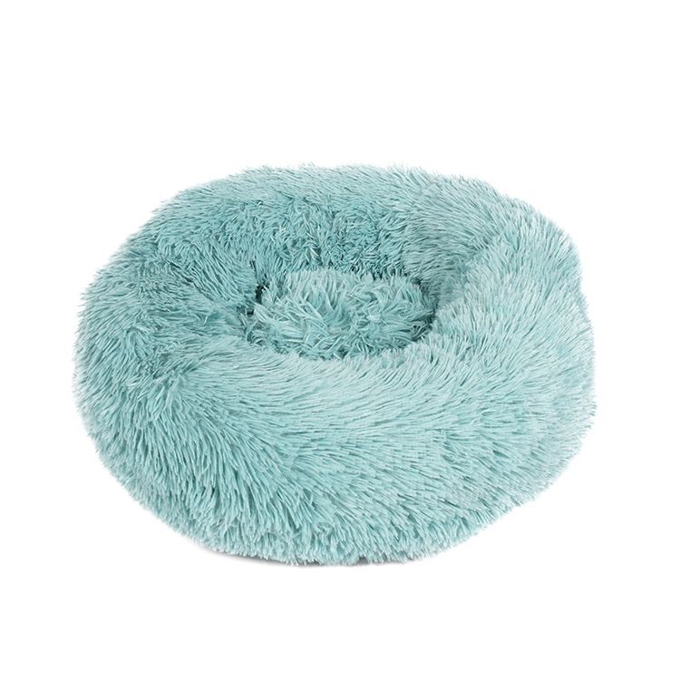Removable And Washable Zippered Round Plush Bed All-Season Dog Cat Pet Mat_voghion.com