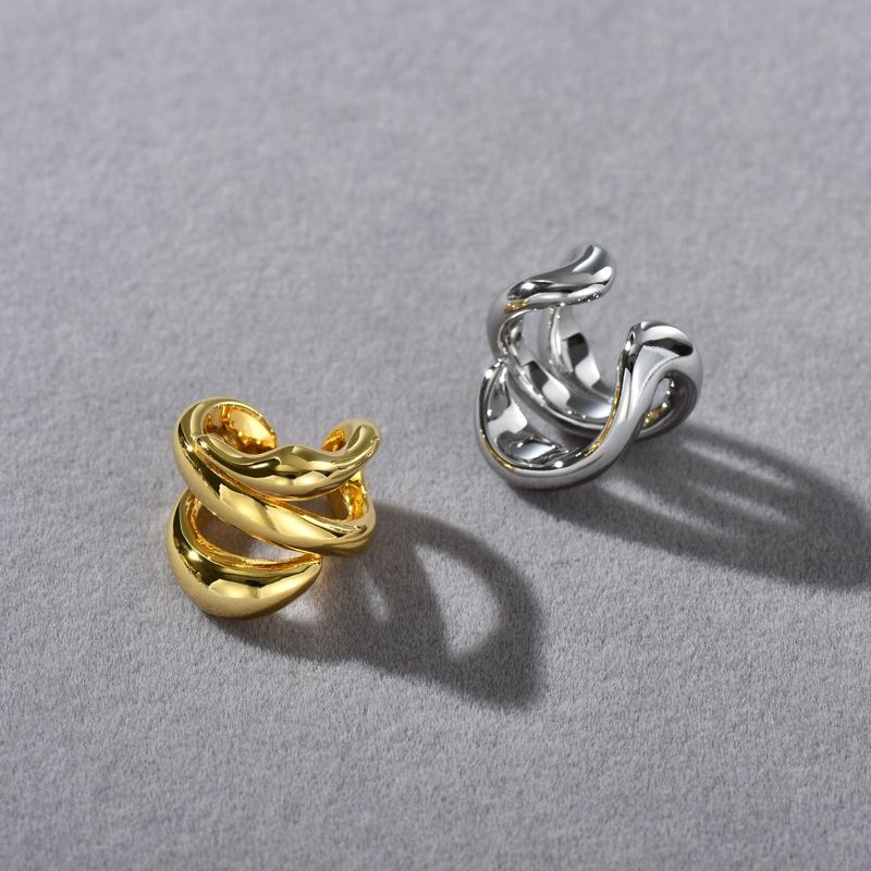 Orecchini pendenti impilabili minimalisti in stile francese per donna: eleganti orecchini geometrici in oro e argento, leggeri e comodi da indossare tutti i giorni._voghion.com