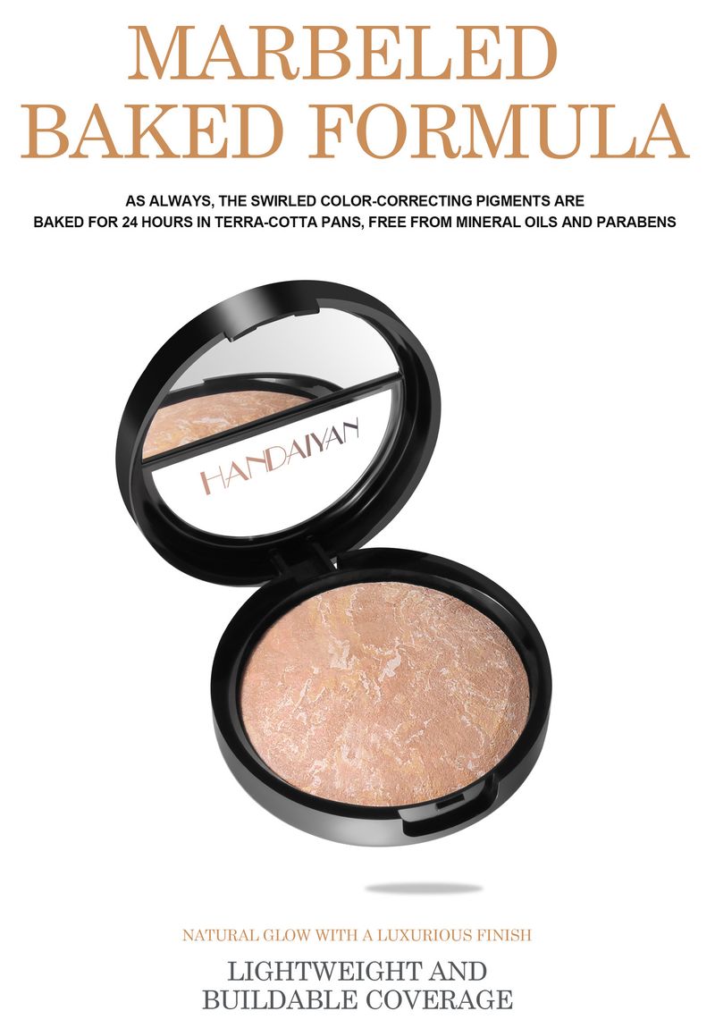HANDAIYAN Highlight And Contour Setting Powder - Pearl - Finished, Oil - Control, Baked Powder For Concealing And Setting Makeup_voghion.com