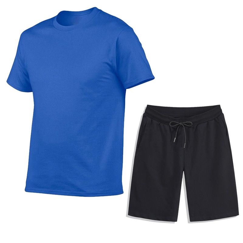 Herenkleding Sport Vrijetijdskleding T-shirts Heren Fitness Hardloopshorts En T-shirt Set_voghion.com