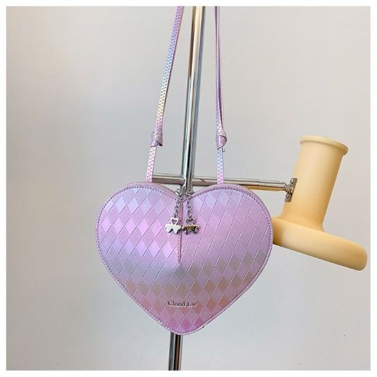 Borsa a tracolla versatile alla moda a forma di cuore per il 2024, nuova e carina borsa a tracolla di nicchia con personalità Melad, alla moda per le donne_voghion.com