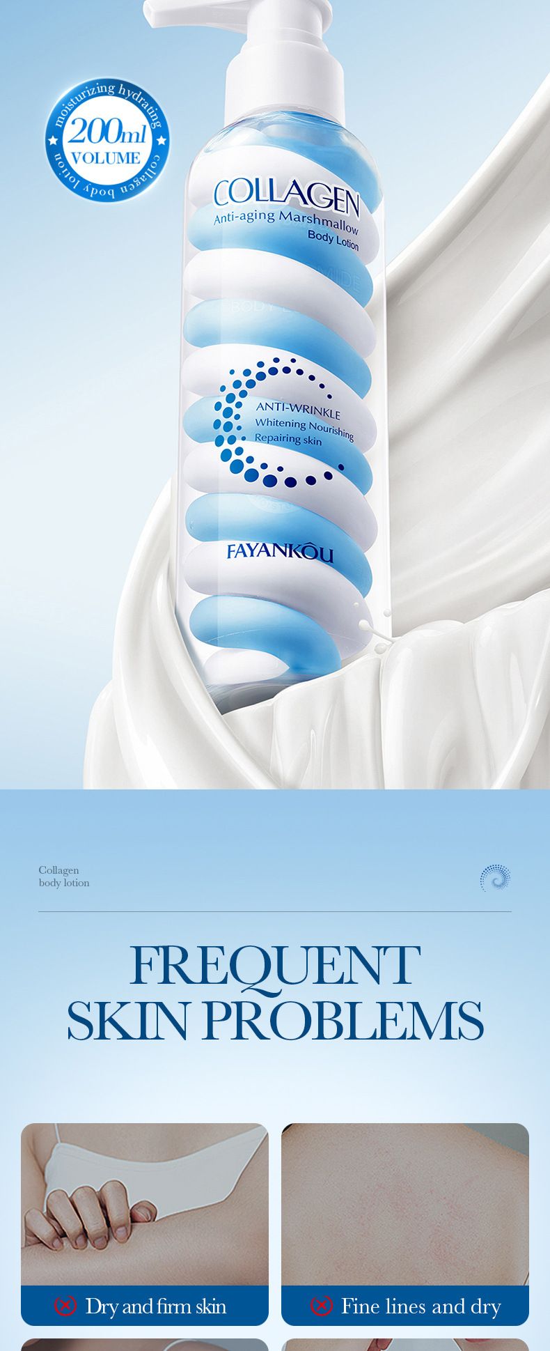 SADOER Blutorangen-Marshmallow-Körperlotion, 200 ml, Niacinamid, Avocado-Frucht-Körperlotion_voghion.com