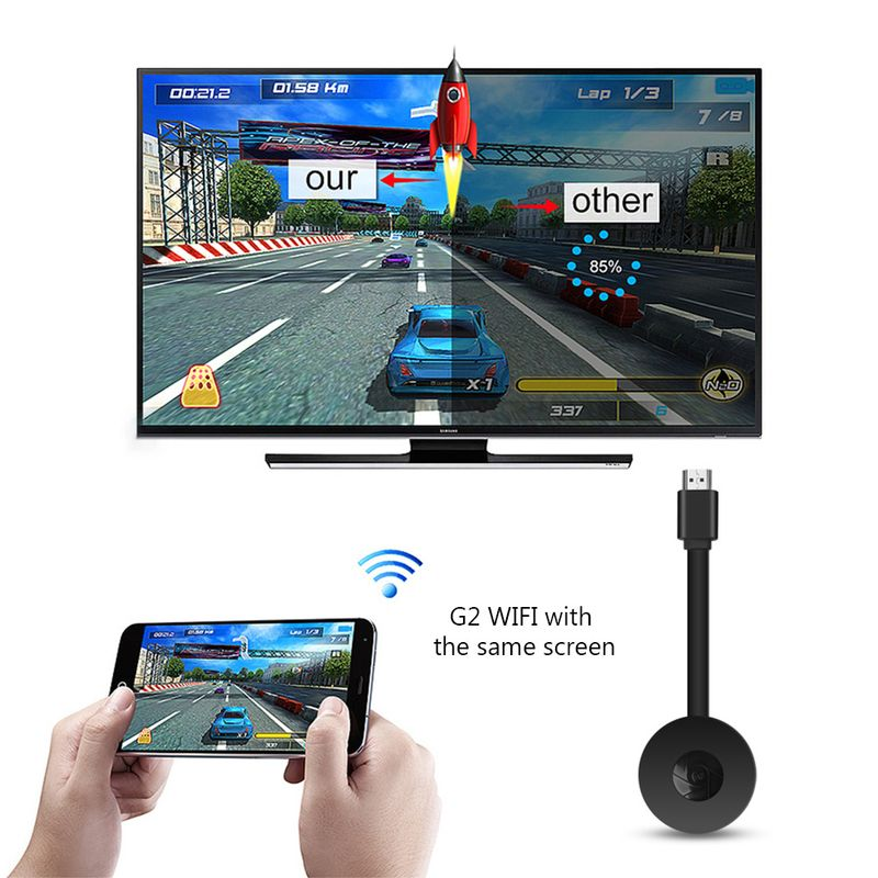 To TV 2.4G Wireless WiFi Mirroring Cable HDMI-compatible Adapter 1080P Display Dongle For I Samsung Huawei Android_voghion.com