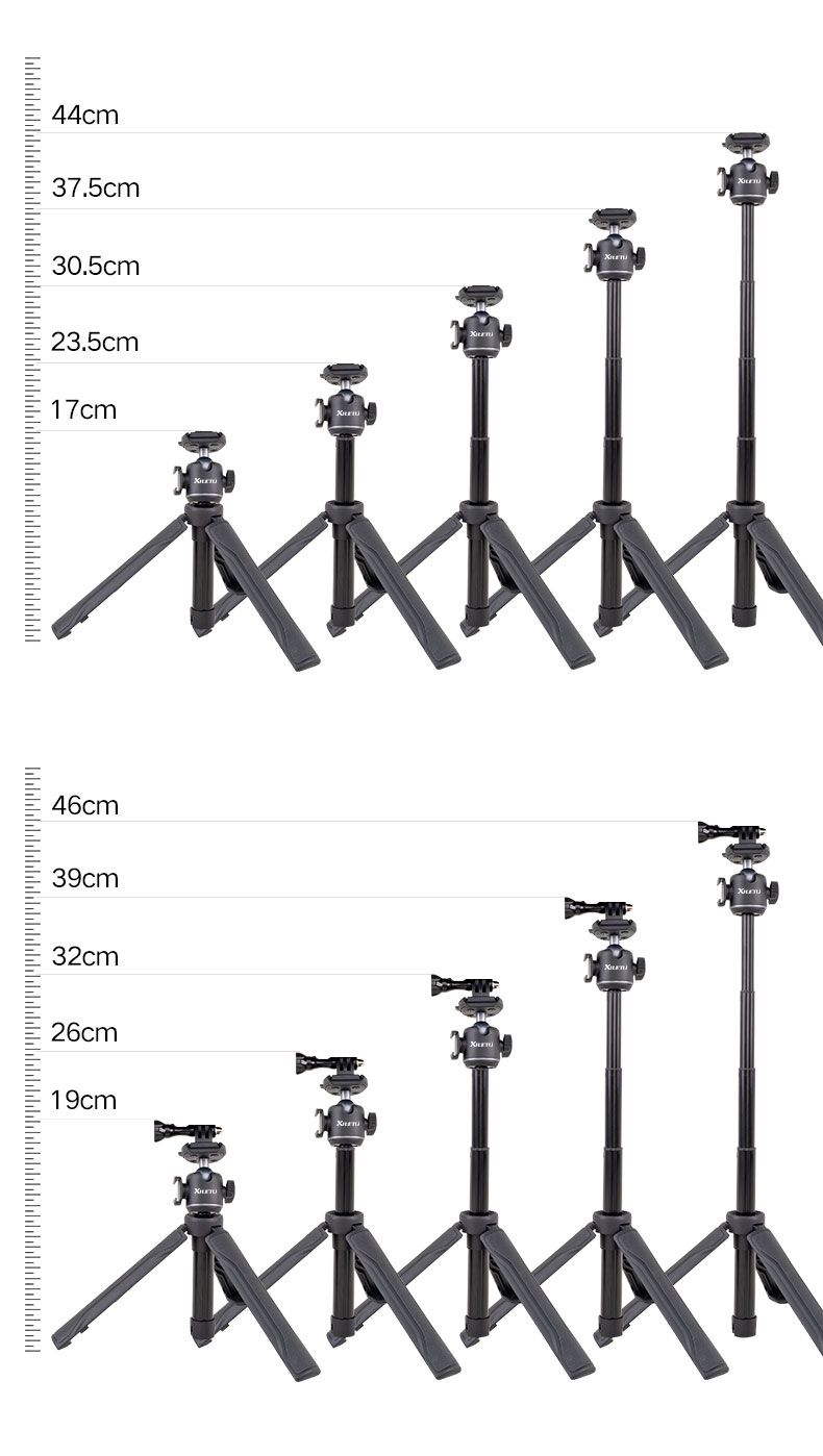Musikfestival XILETU Tragbarer Handheld-Fotografie Live Vlog Selfie Stick Kaltschuh Desktop Handyhalter Q-5 Schnellverschluss_voghion.com