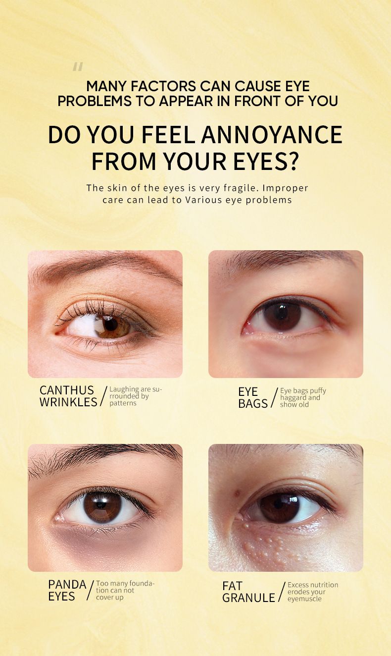 ZOZU Gold Avocado Augenmaske 80 g (60 Aufkleber/30 Paar) Feuchtigkeitsspendender Augenkomfort_voghion.com