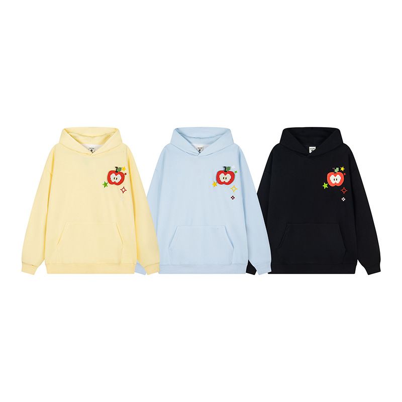 Felpa con cappuccio pigra unisex autunno inverno American Magic Tape 2025, stile coppia, giacca_voghion.com